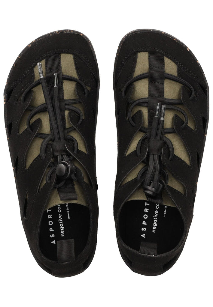 ASPORTUGUESAS Halbschuhe Leder Schwarz