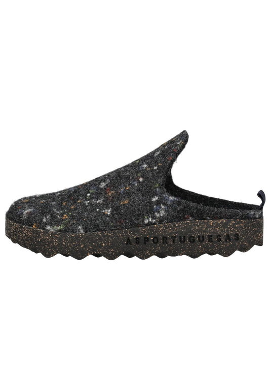 ASPORTUGUESAS Hausschuhe Filz Anthracite