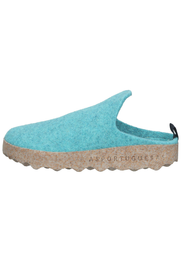 ASPORTUGUESAS Hausschuhe Filz Aqua