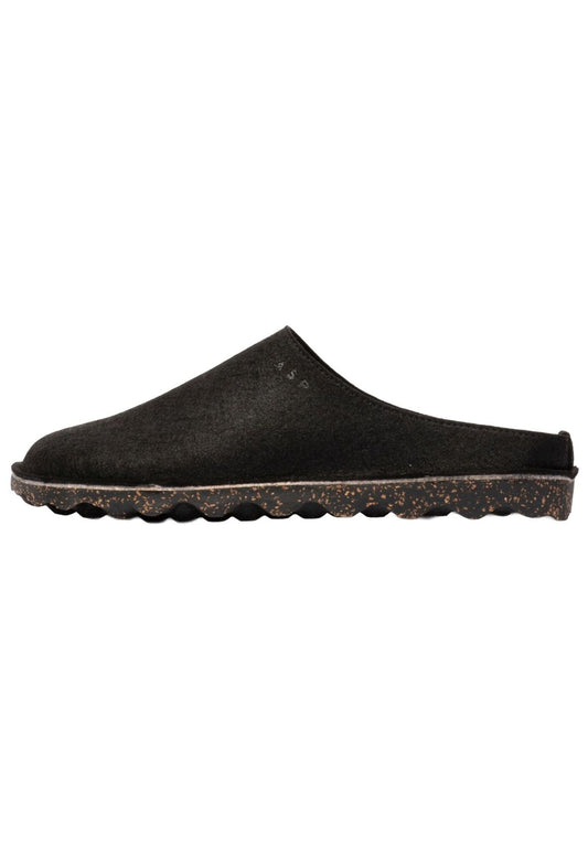 ASPORTUGUESAS Hausschuhe Filz Black