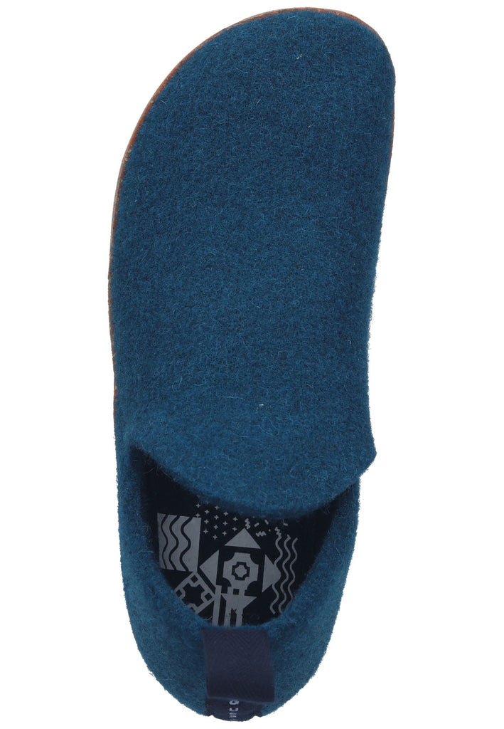 ASPORTUGUESAS Hausschuhe Filz Blau