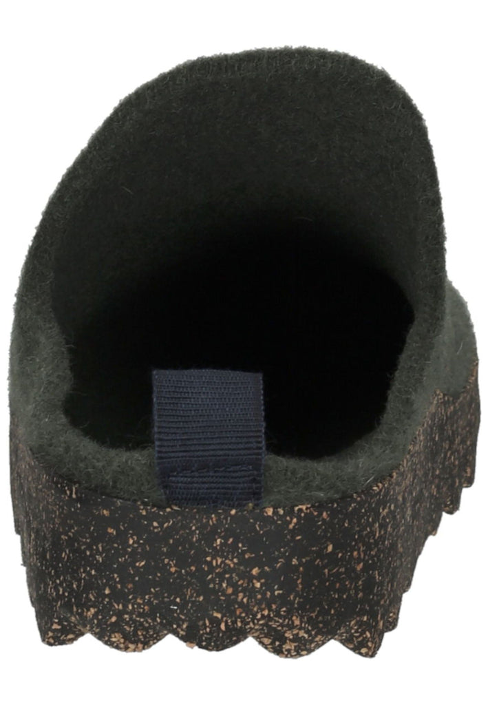 ASPORTUGUESAS Hausschuhe Filz Dunkelgrün