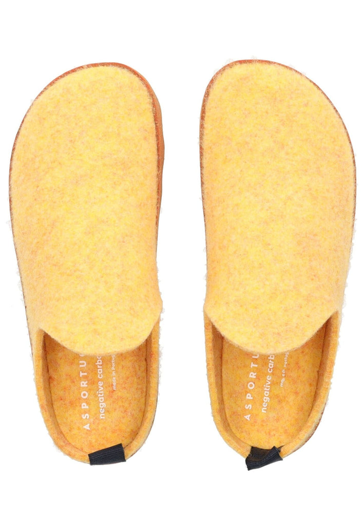 ASPORTUGUESAS Hausschuhe Filz Gelb