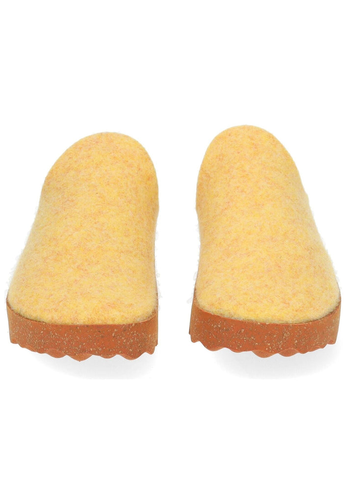 ASPORTUGUESAS Hausschuhe Filz Gelb