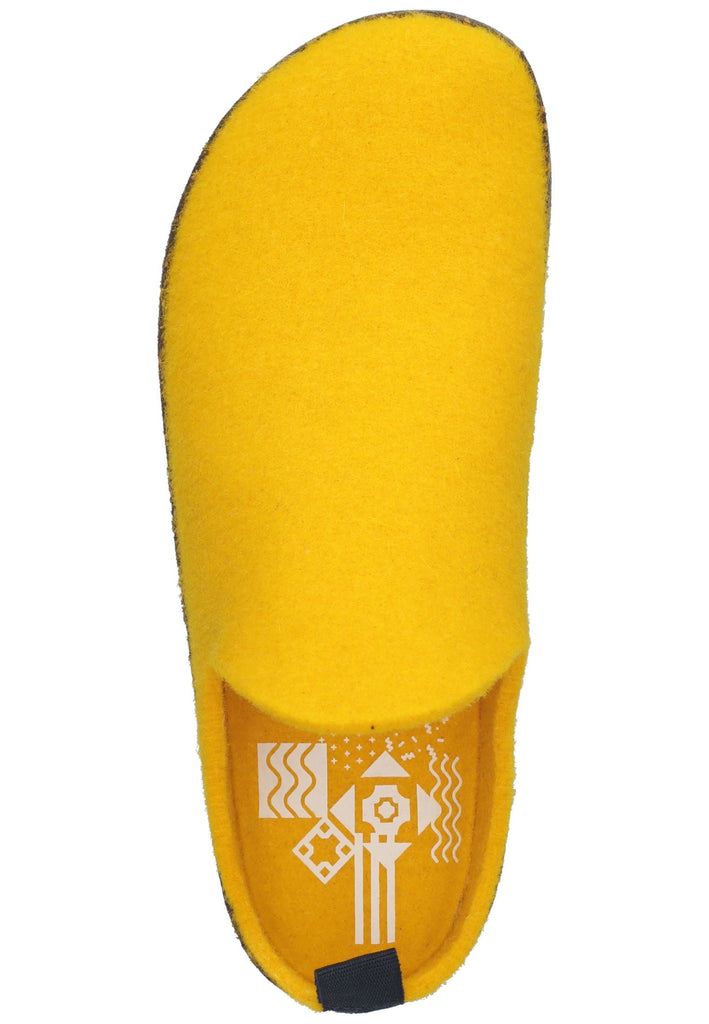 ASPORTUGUESAS Hausschuhe Filz Gelb