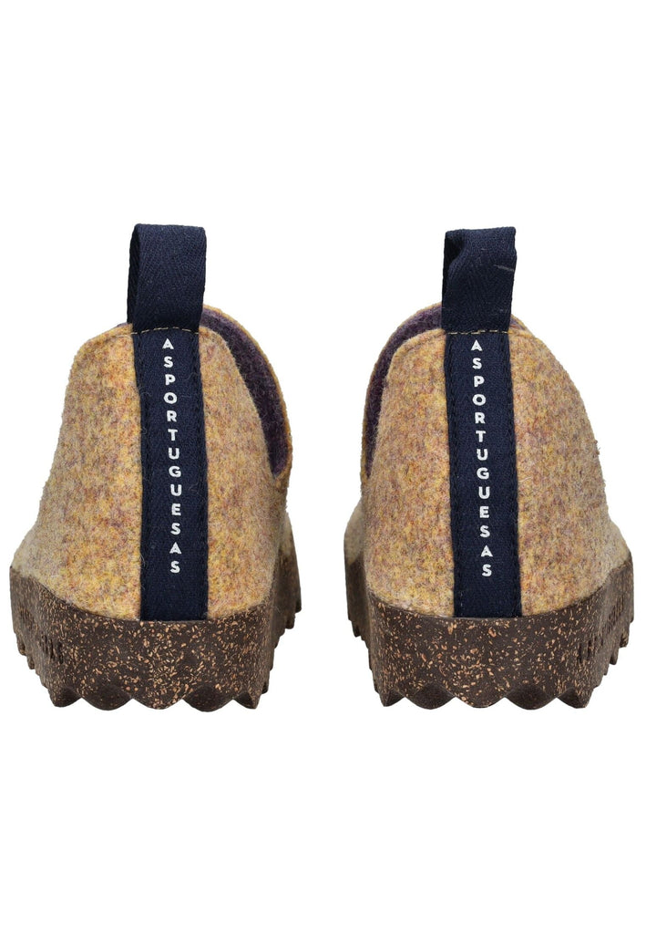 ASPORTUGUESAS Hausschuhe Filz Gelb