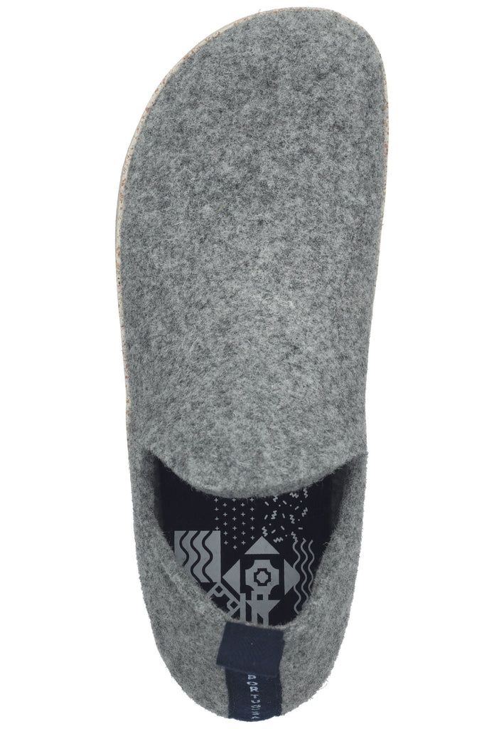 ASPORTUGUESAS Hausschuhe Filz Grau