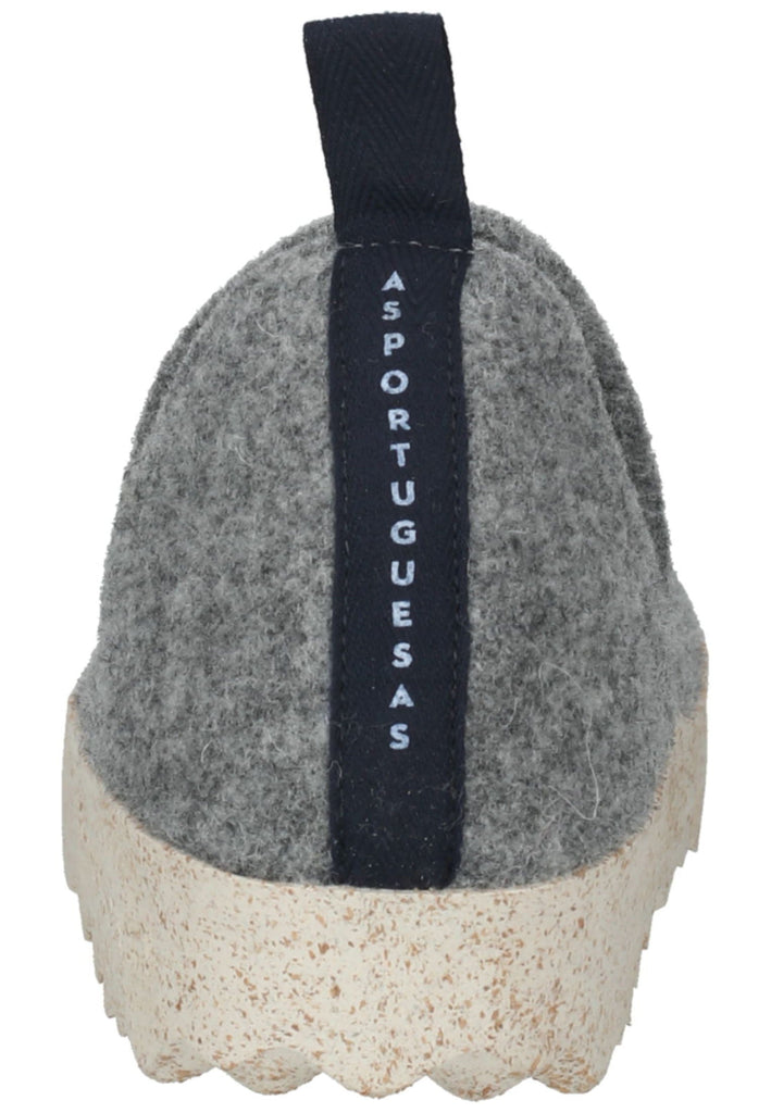 ASPORTUGUESAS Hausschuhe Filz Grau