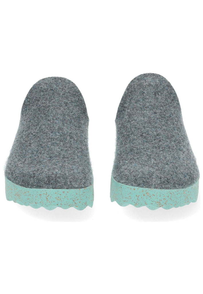 ASPORTUGUESAS Hausschuhe Filz Grau/Multi