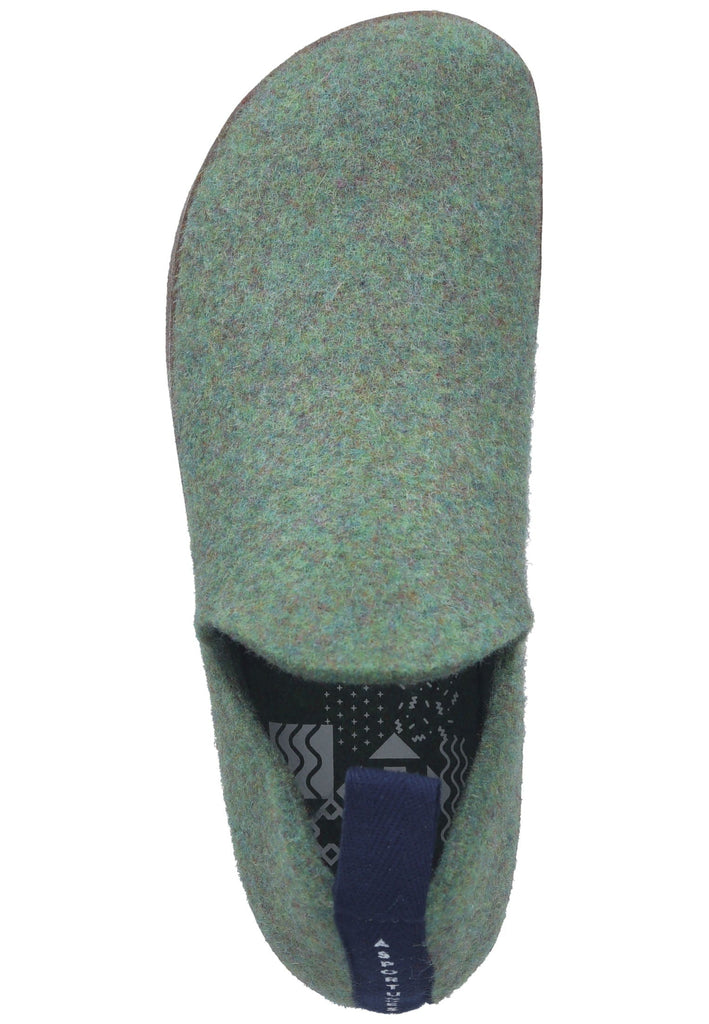 ASPORTUGUESAS Hausschuhe Filz Grün