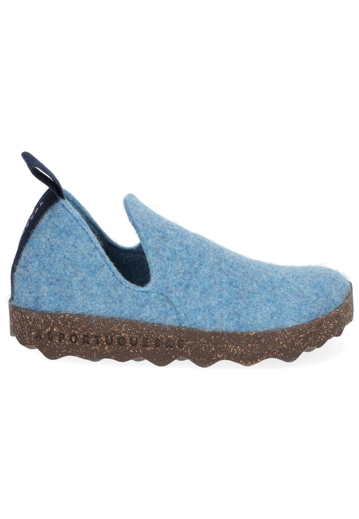 ASPORTUGUESAS Hausschuhe Filz Hellblau