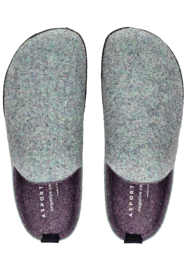 ASPORTUGUESAS Hausschuhe Filz Hellgrün