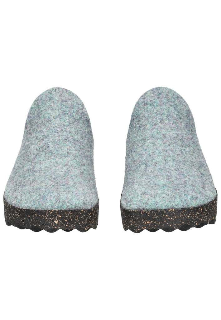 ASPORTUGUESAS Hausschuhe Filz Hellgrün
