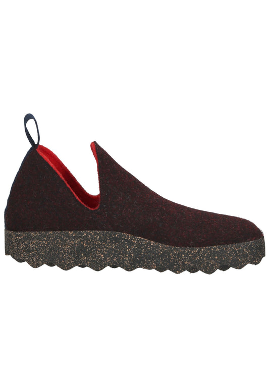 ASPORTUGUESAS Hausschuhe Filz Merlot