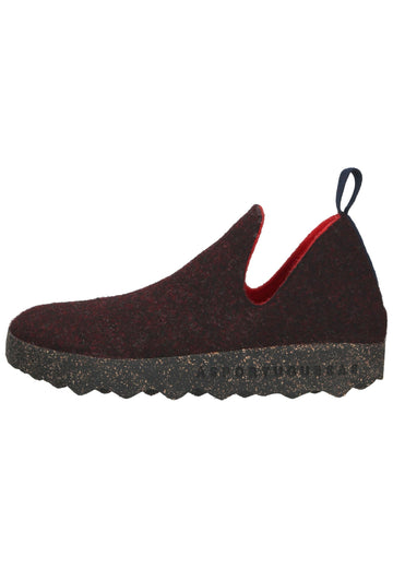 ASPORTUGUESAS Hausschuhe Filz Merlot