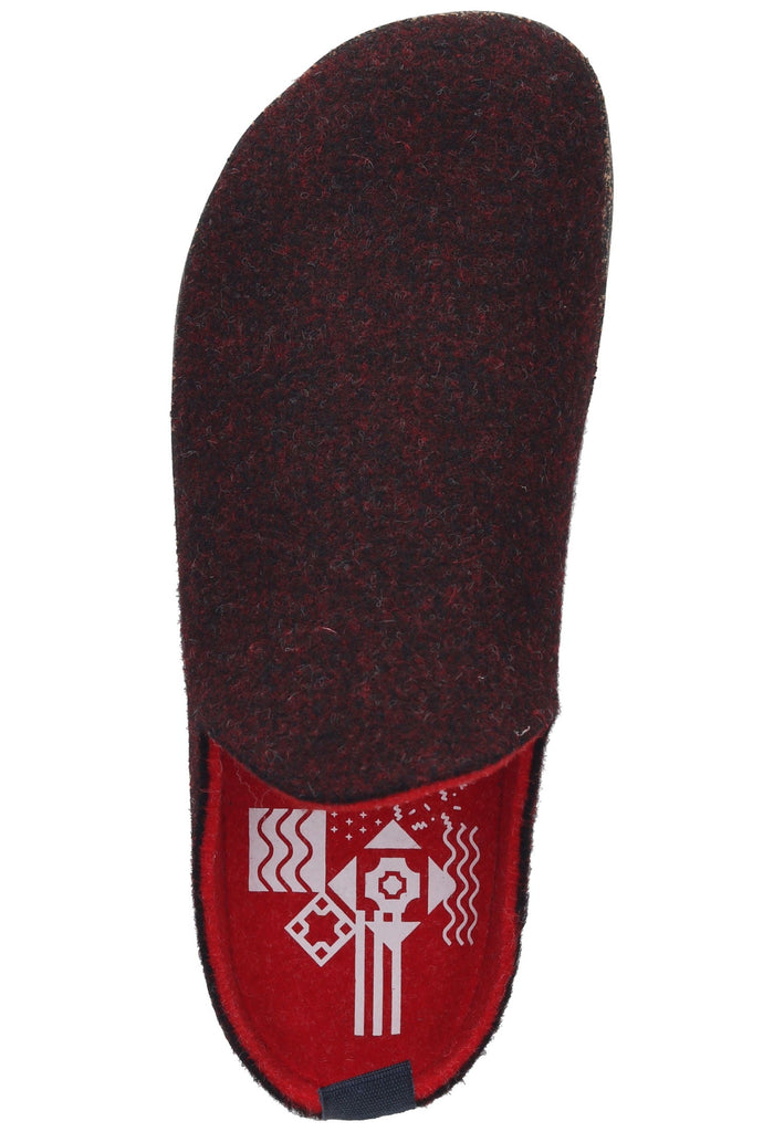 ASPORTUGUESAS Hausschuhe Filz Merlot