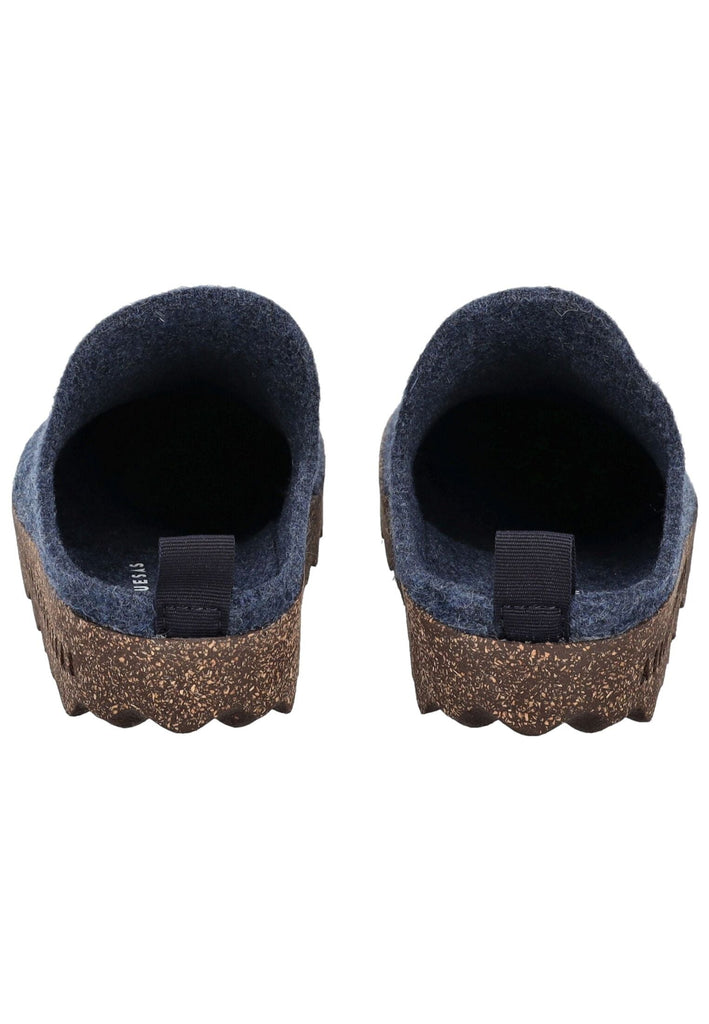 ASPORTUGUESAS Hausschuhe Filz Mittelblau