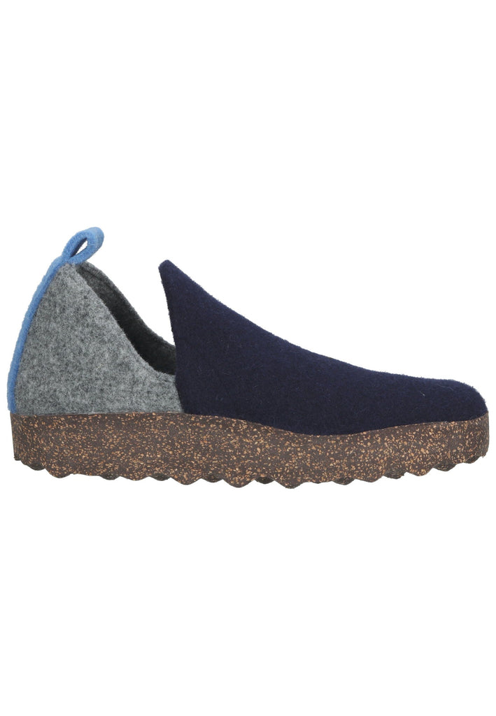 ASPORTUGUESAS Hausschuhe Filz Navy/Grau