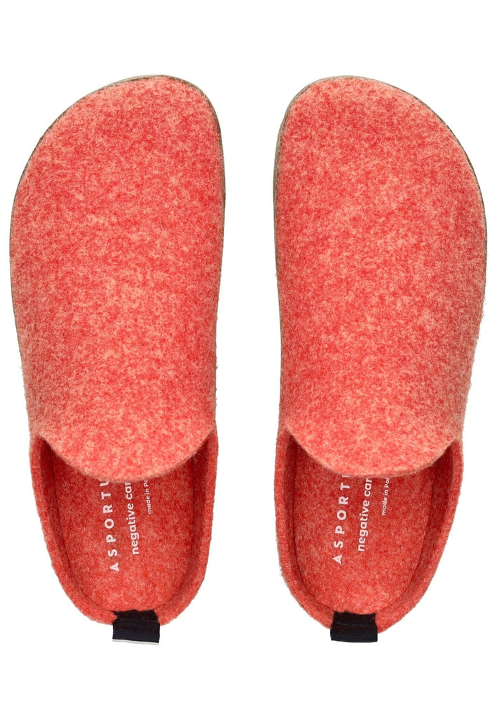ASPORTUGUESAS Hausschuhe Filz Orange