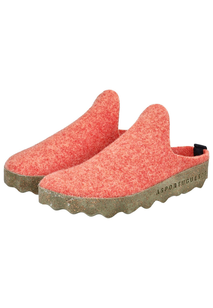 ASPORTUGUESAS Hausschuhe Filz Orange