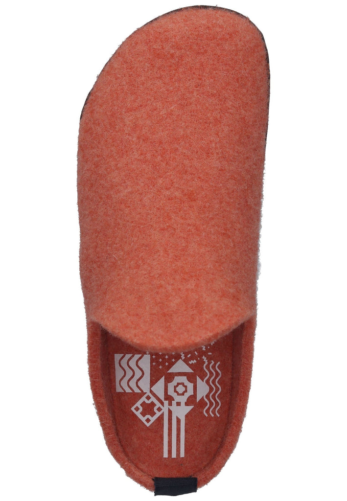 ASPORTUGUESAS Hausschuhe Filz Orange