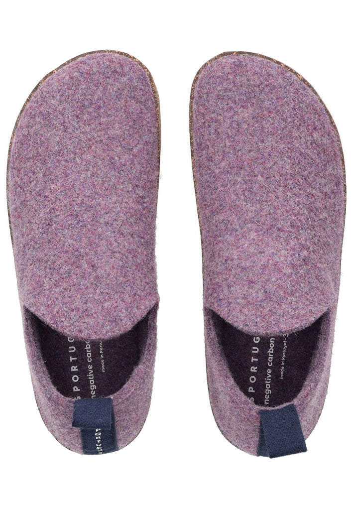 ASPORTUGUESAS Hausschuhe Filz Purple