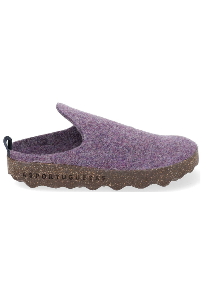 ASPORTUGUESAS Hausschuhe Filz Purple