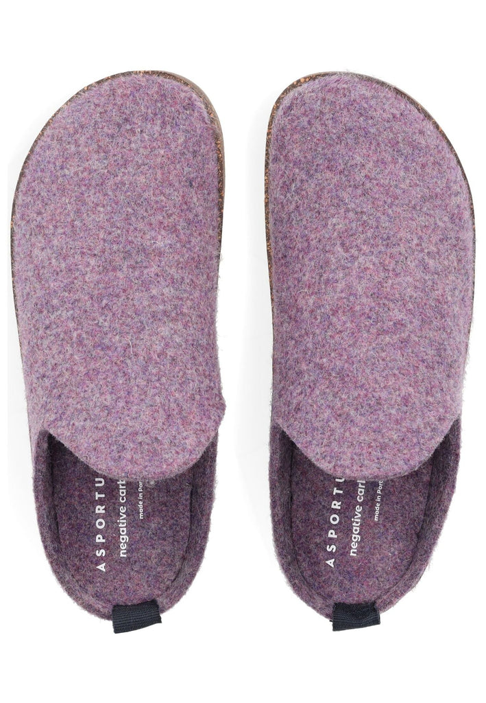 ASPORTUGUESAS Hausschuhe Filz Purple