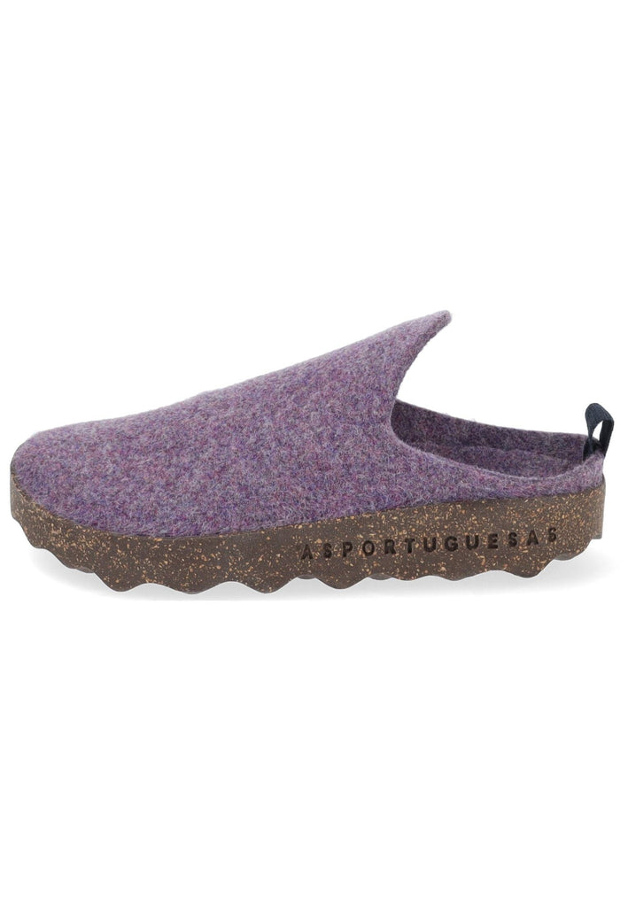 ASPORTUGUESAS Hausschuhe Filz Purple
