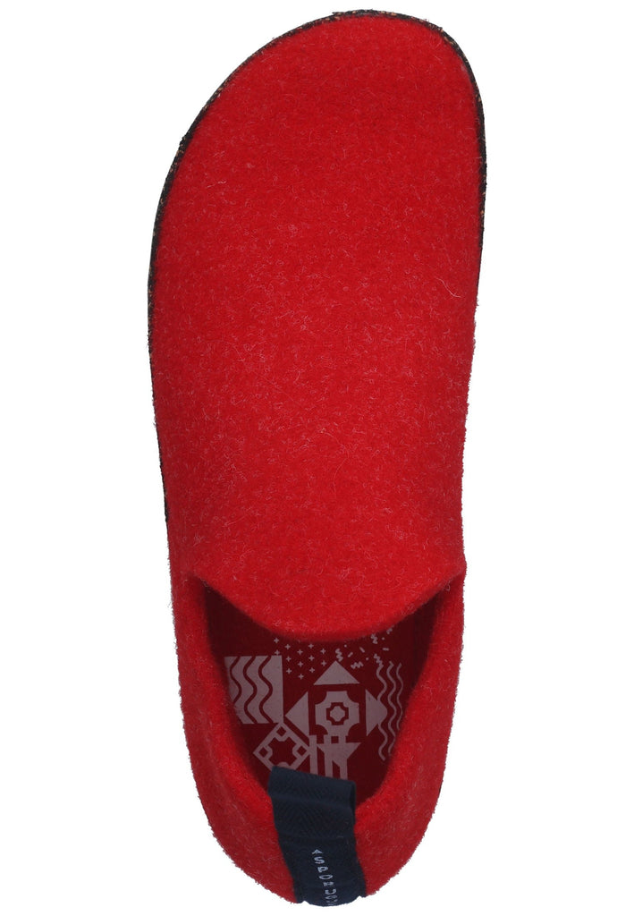 ASPORTUGUESAS Hausschuhe Filz Rot