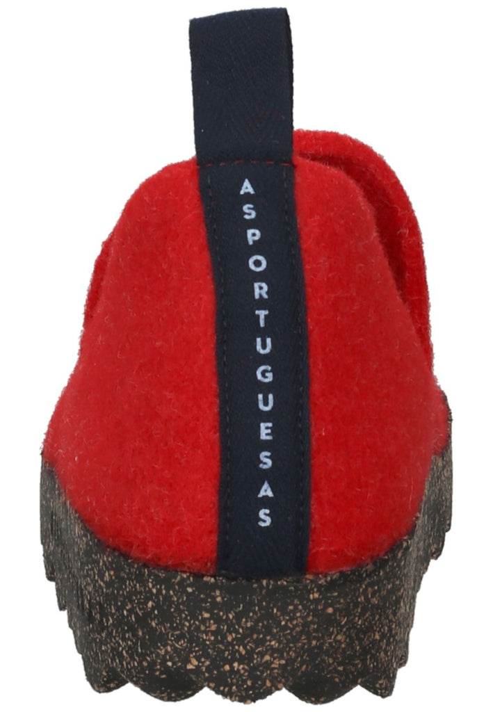 ASPORTUGUESAS Hausschuhe Filz Rot