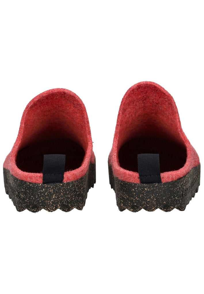 ASPORTUGUESAS Hausschuhe Filz Rot