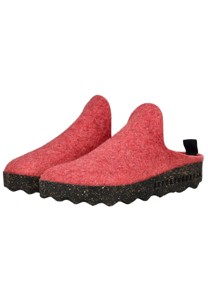 ASPORTUGUESAS Hausschuhe Filz Rot