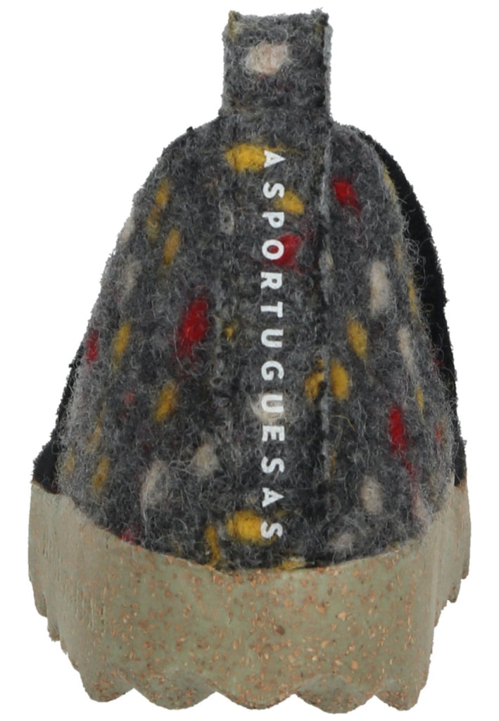 ASPORTUGUESAS Hausschuhe Filz Schwarz