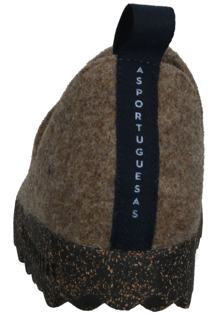 ASPORTUGUESAS Hausschuhe Filz Taupe