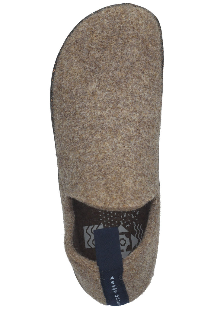 ASPORTUGUESAS Hausschuhe Filz Taupe