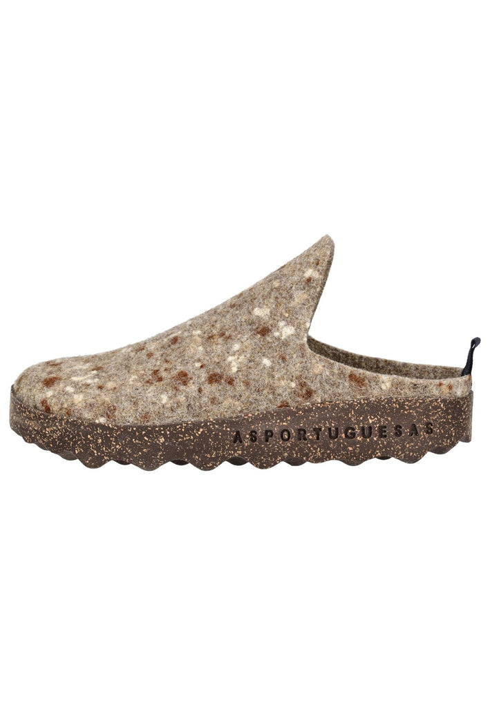 ASPORTUGUESAS Hausschuhe Filz Taupe