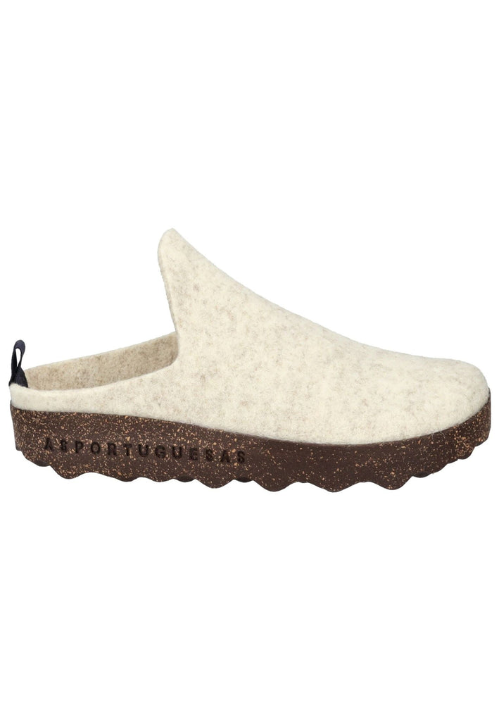 ASPORTUGUESAS Hausschuhe Filz Weiß