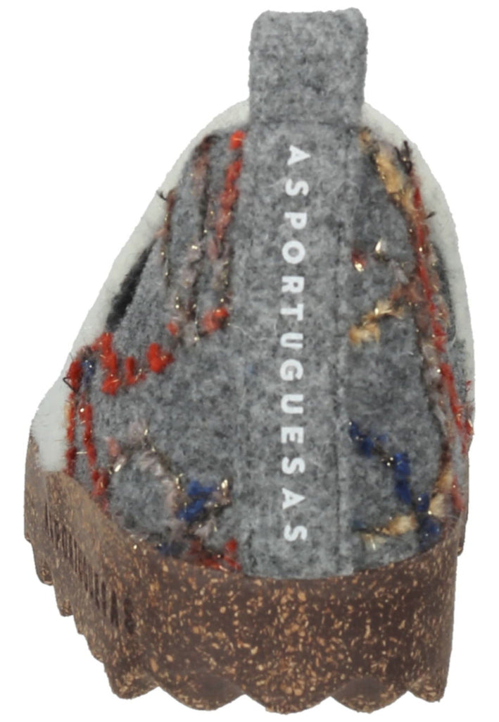 ASPORTUGUESAS Hausschuhe Filz Weiß