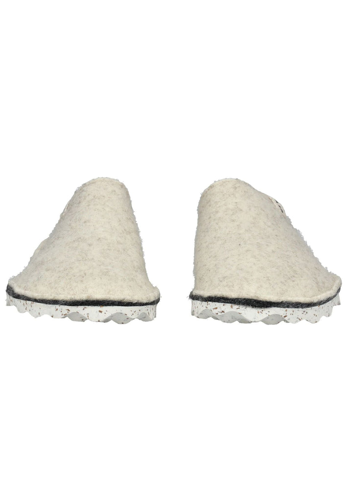 ASPORTUGUESAS Hausschuhe Filz Weiß