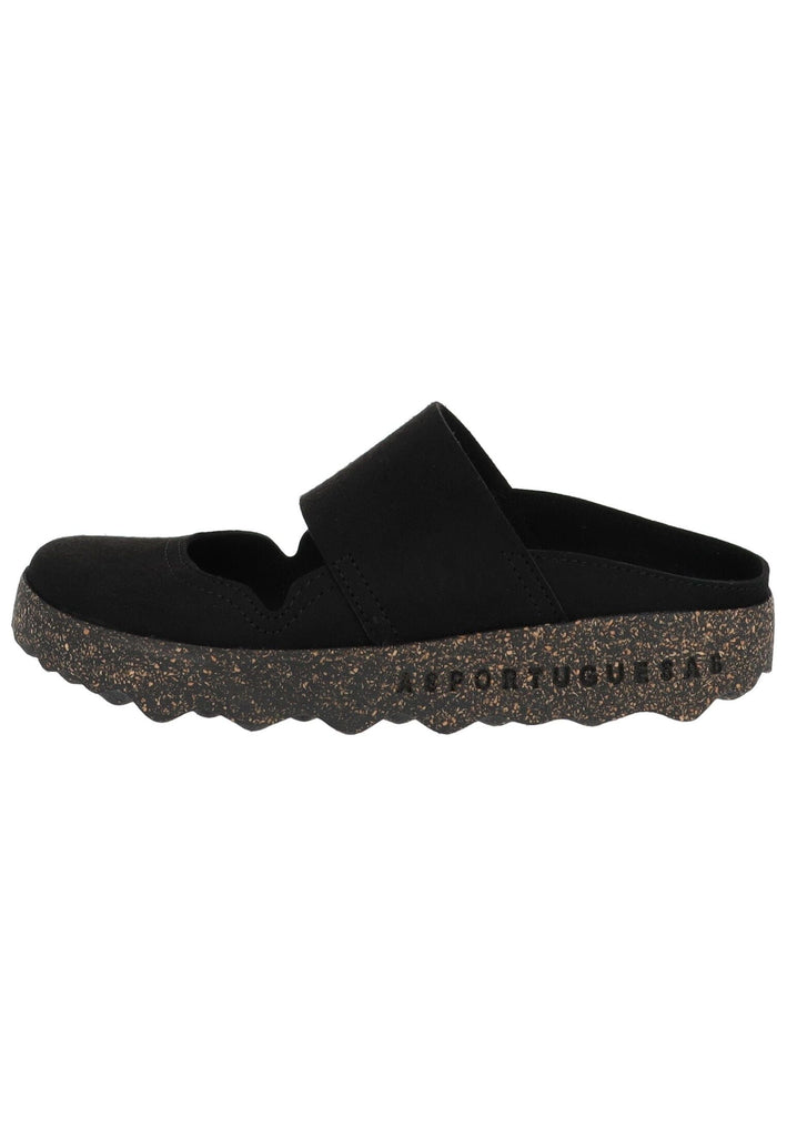 ASPORTUGUESAS Hausschuhe Leder Schwarz