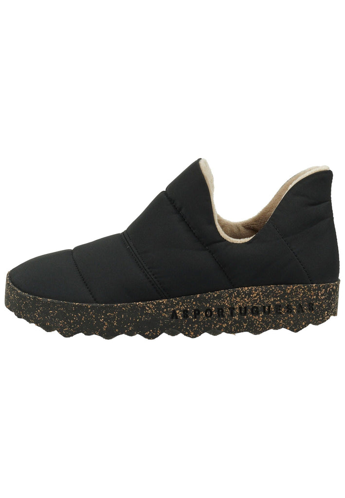 ASPORTUGUESAS Hausschuhe Nylon Schwarz Warmfutter