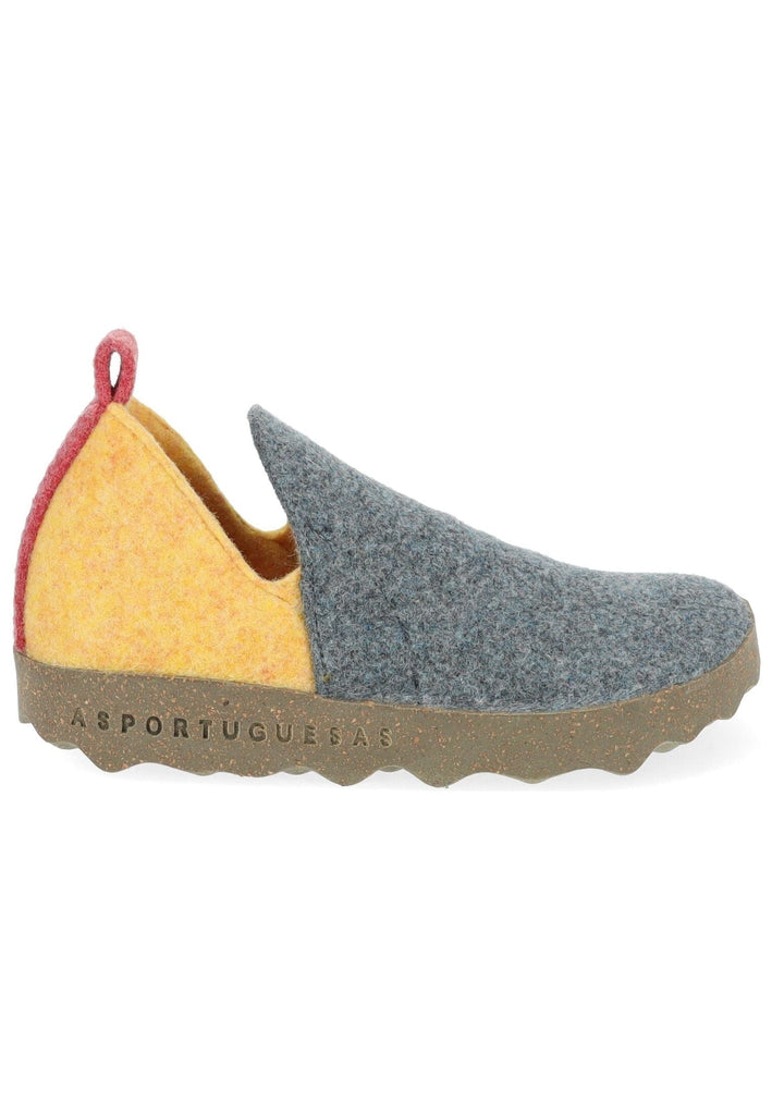 ASPORTUGUESAS Hausschuhe Textil Grau/Multi
