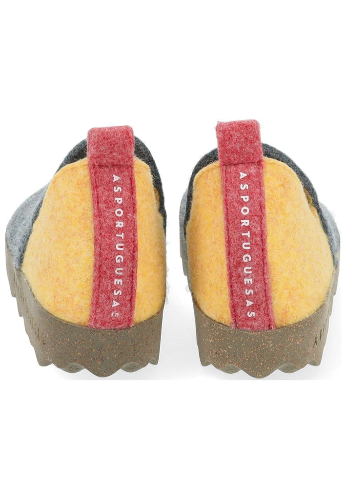 ASPORTUGUESAS Hausschuhe Textil Grau/Multi