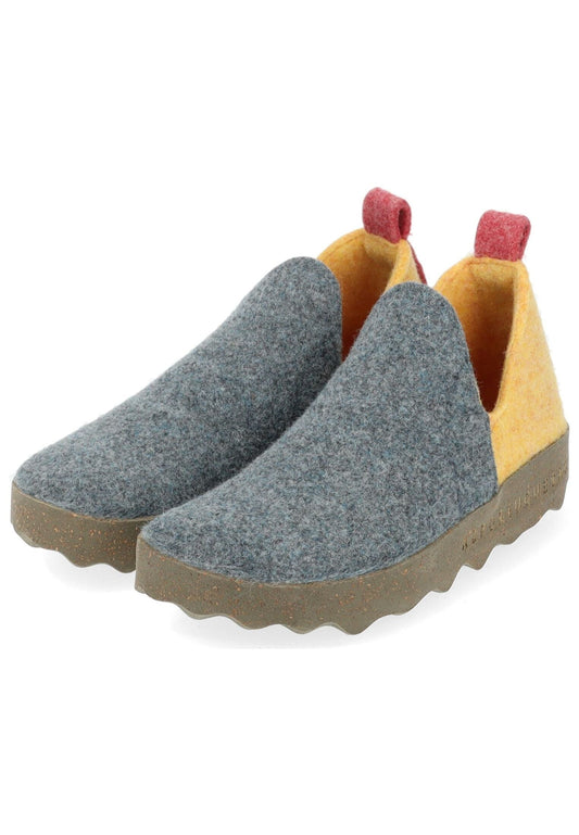 ASPORTUGUESAS Hausschuhe Textil Grau/Multi