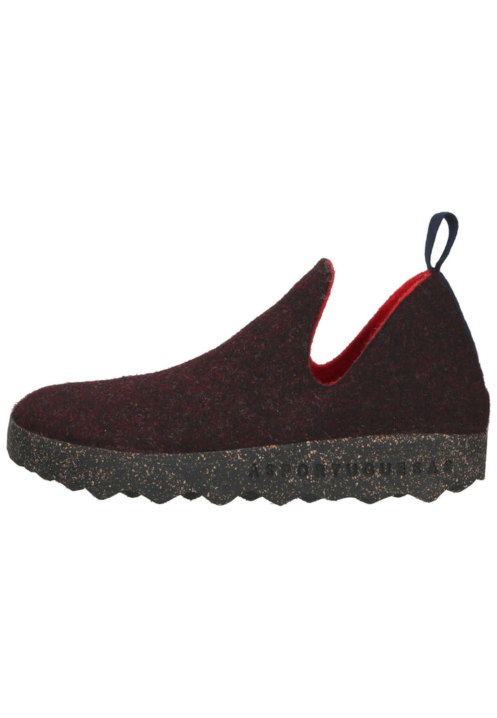 Pantoletten ASPORTUGUESAS Hausschuhe Filz Merlot