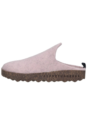 Pantoletten ASPORTUGUESAS Hausschuhe Filz Pink