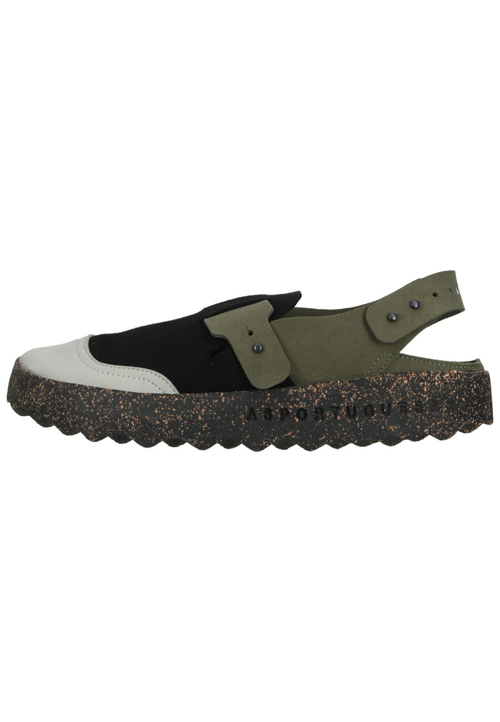 Pantoletten ASPORTUGUESAS Pantoletten Leder Schwarz