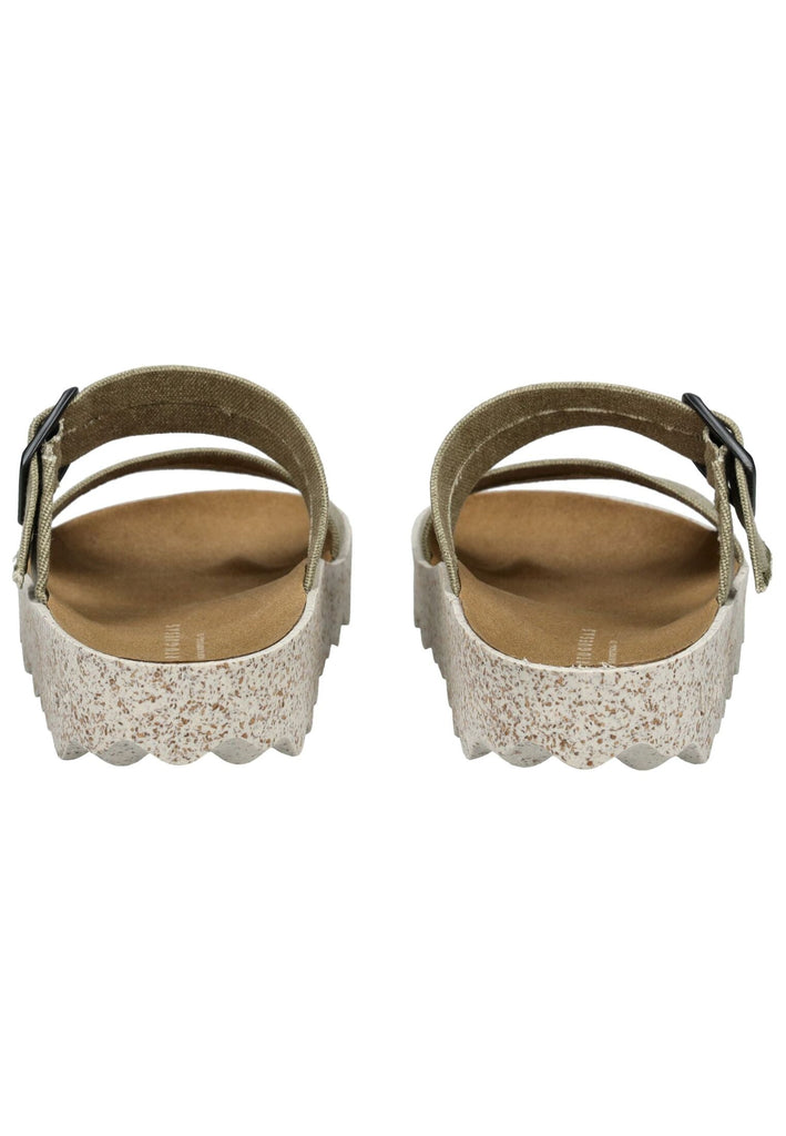 ASPORTUGUESAS Pantoletten Baumwolle Khaki