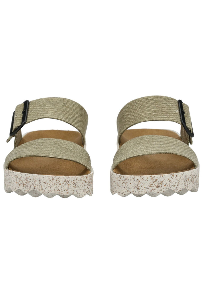 ASPORTUGUESAS Pantoletten Baumwolle Khaki